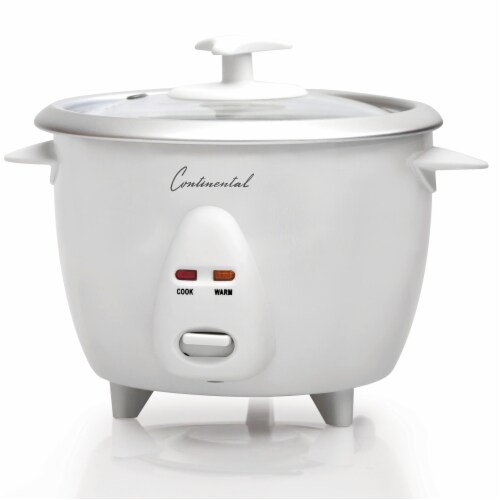 Continental 6-Cup (Cooked) Rice Cooker White Perspective: back