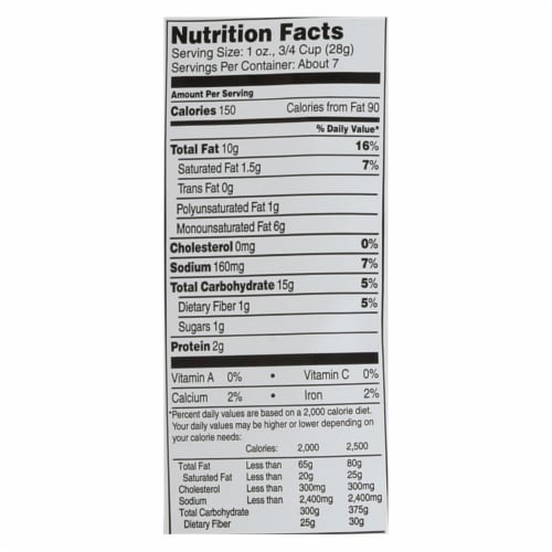 Barbara's Bakery - Baked Cheese Puffs - Original - Case of 12 - 7 oz. Perspective: back