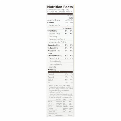 Barbara's Bakery - Puffins Cereal - Honey Rice - Case of 12 - 10 oz. Perspective: back