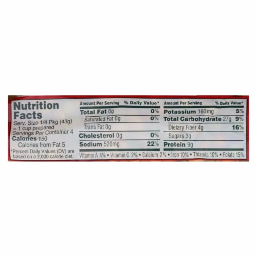 Manischewitz - Minestrone Cello Soup Mix - Case of 24 - 6 oz. Perspective: back