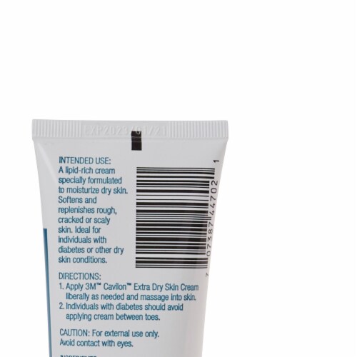 3M Cavilon Extra Dry Scented Hand and Body Moisturizer Cream 4 oz. Tube 3386 12 Ct Perspective: back