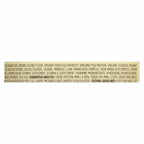 Castor and Pollux Organic Grain Free Cat Food - Chicken and Liver Pate - Case of 24 - 5.5 oz. Perspective: back