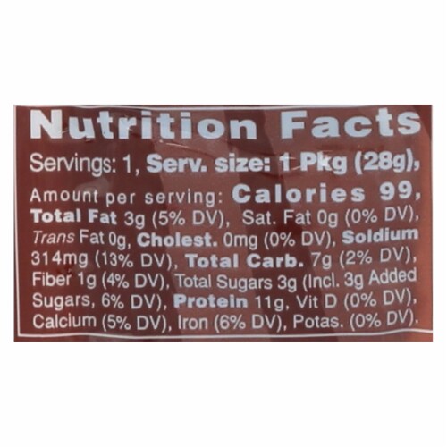 Primal Strips Vegan Jerky - Meatless - Seitan - Teriyaki - 1 oz - Case of 24 Perspective: back