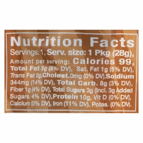 Primal Strips Vegan Jerky - Meatless - Soy - Hickory Smoked - 1 oz - Case of 24 Perspective: back