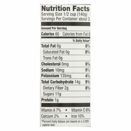 Oregon Fruit Red Tart Cherries In Water - Case of 8 - 14.5 oz. Perspective: back