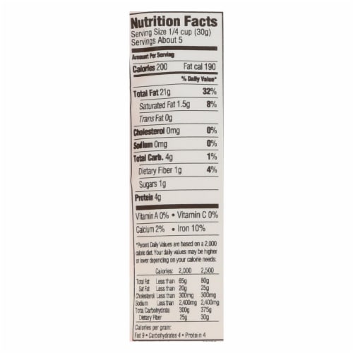 Woodstock Non-GMO Pine Nuts - Case of 8 - 5.5 OZ Perspective: back