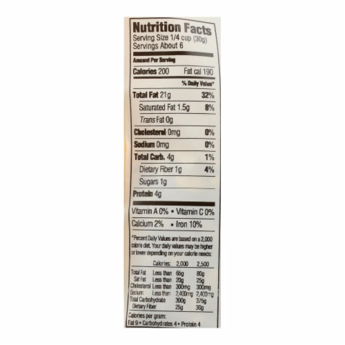 Woodstock Organic Pine Nuts - Case of 8 - 6 OZ Perspective: back