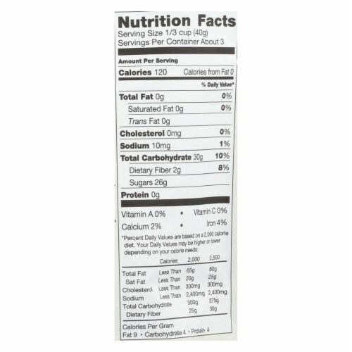 Patience Fruit and Co Whole Cranberries - Dried - Case of 8 - 4 oz Perspective: back