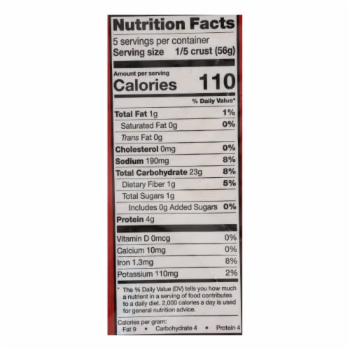Rustic Crust - Pizza Crust Cauliflower - Case of 8 - 9 oz. Perspective: back