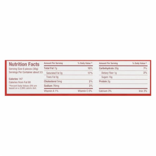 Natural Nectar Crepes Belgium Milk - Crispy - Case of 8 - 3.5 oz. Perspective: back
