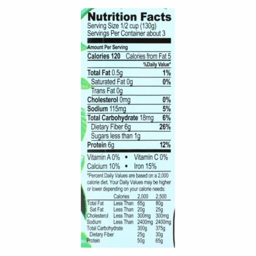 Jack's Quality Organic Cannellini Beans - Low Sodium - Case of 8 - 13.4 oz Perspective: back
