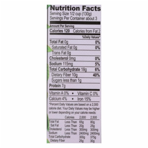 Jack's Quality Butter Beans - Case of 8 - 13.4 OZ Perspective: back
