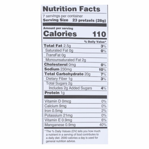 Quinn - Pretzels - Touch Of Honey - Case of 8-5.6 OZ Perspective: back