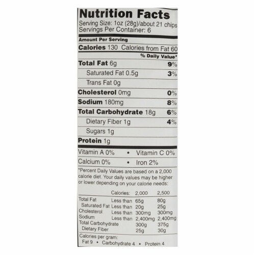 The Daily Crave Veggie Chips - Perfect For Dipping - Case of 8 - 6 oz Perspective: back