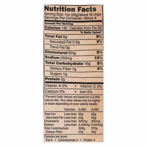 The Daily Crave Spicy Sriracha Lentil Chips - Case of 8 - 4.25 OZ Perspective: back