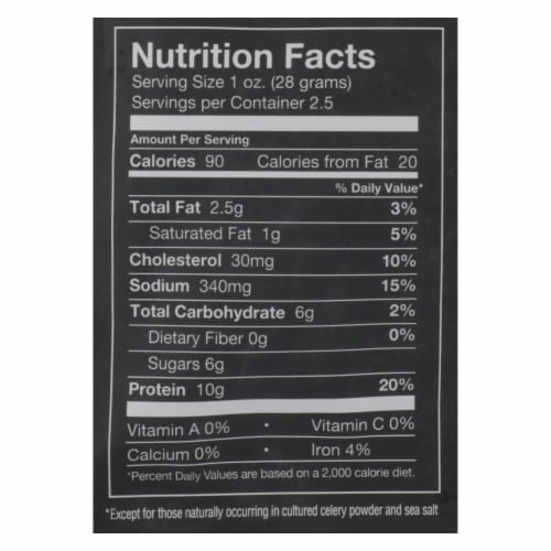Chef's Cut Real Steak Jerkey - Chipotle Cracked Pepper - Case of 8 Perspective: back