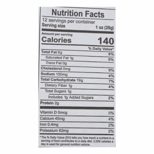 Mi Nina's White Corn Tortilla Chips With Jalapeno Aguave  - Case of 9 - 12 OZ Perspective: back