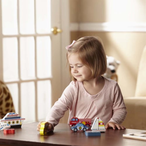 Melissa & Doug® Chunky Vehicles Puzzle Perspective: bottom