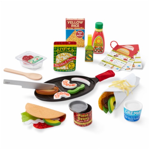 Melissa & Doug Fill & Fold Taco & Tortilla Set Perspective: bottom