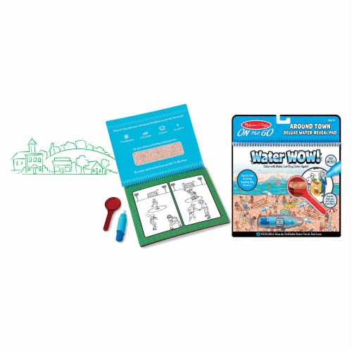 Melissa & Doug® Water Wow Around Town Deluxe Water Reveal Pad Perspective: bottom