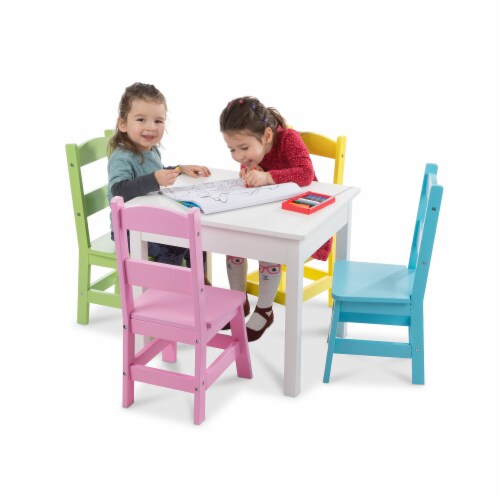 Melissa & Doug® Table with Pastel Chairs Perspective: bottom
