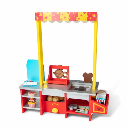 Melissa & Doug® Disney Snacks & Popcorn Wooden Food Counter Perspective: bottom