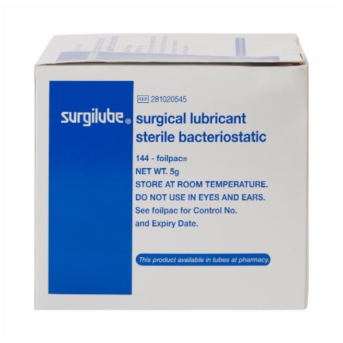 Surgilube Lubricating Jelly Carbomer free Sterile 5 Gram Individual