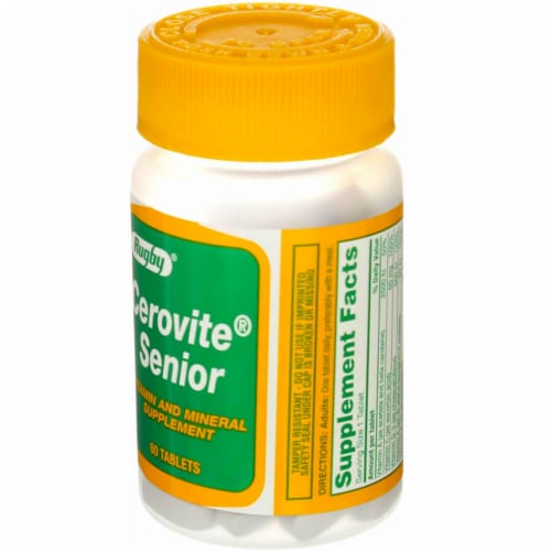 Rugby Cerovite Senior Vitamin & Mineral Supplement Tablets, 60 Ct Perspective: bottom