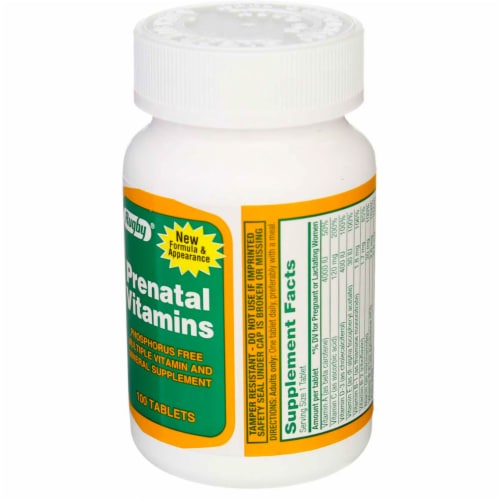 Rugby Prenatal Vitamins Tablets, 100 Ct Perspective: bottom