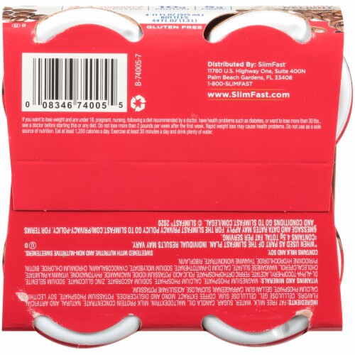 SlimFast Original Cappuccino Delight Ready To Drink Meal Replacement Shakes Perspective: bottom