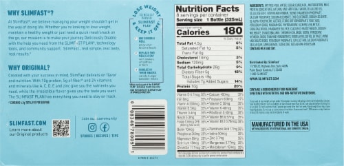 SlimFast Original Cappuccino Delight Meal Replacement Shakes Perspective: bottom