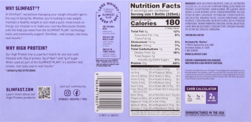 SlimFast® Advanced Nutrition Vanilla Cream High Protein Shake Perspective: bottom