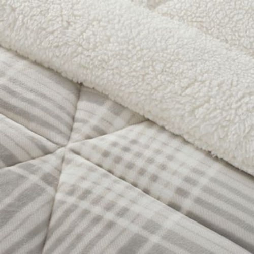ugg avery throw blanket for two in grey plaid