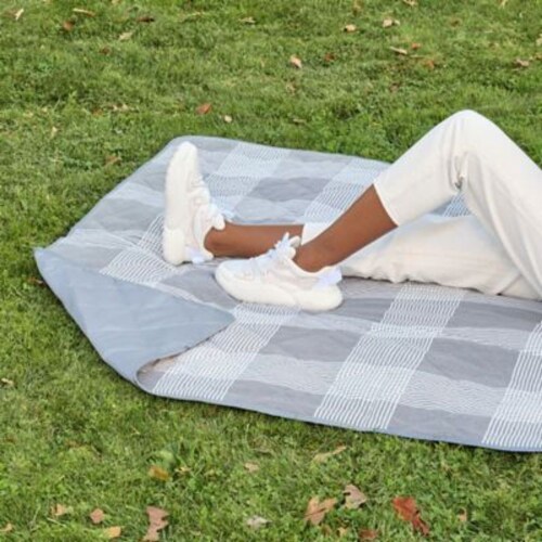 UGG® Mischa Indoor/Outdoor Throw Blanket in Ash Fog, 60 x 72 inches