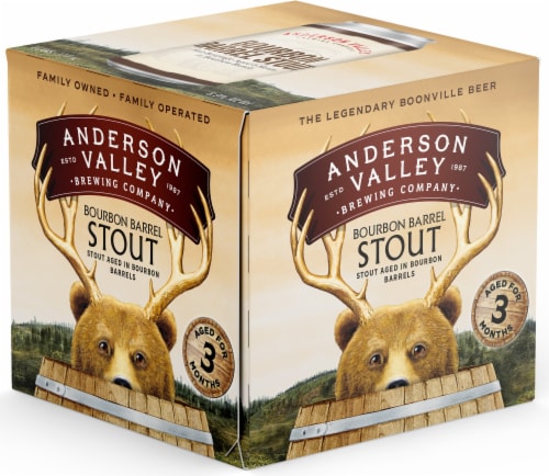 Anderson Valley Bourbon Barrel Stout Malt Craft Beer Perspective: bottom