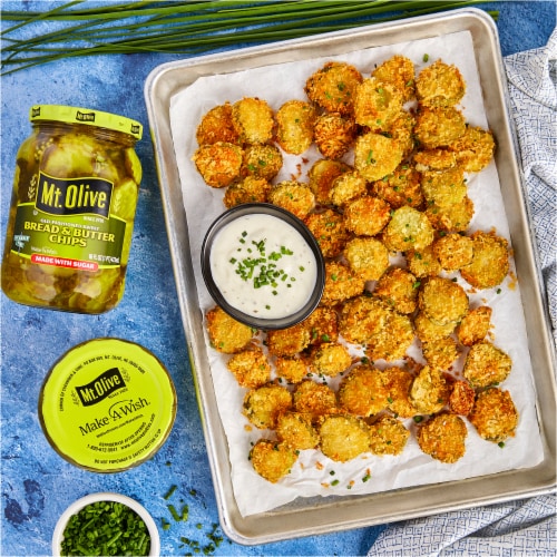 Mt Olive Bread & Butter Pickle Chips Perspective: bottom