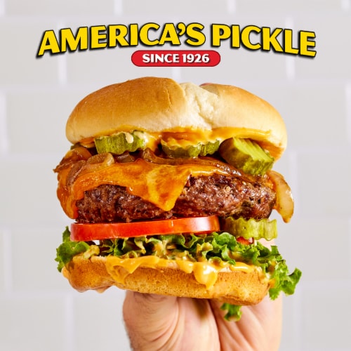 Mt. Olive Simply Pickles Kosher Hamburger Dill Chips Perspective: bottom