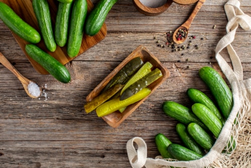 Mt. Olive Kosher Dill Spear Pickles with Sea Salt Perspective: bottom