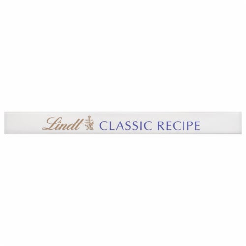 Lindt Classic Recipe 55% Cocoa Milk Chocolate Bar Perspective: bottom