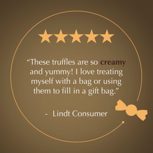 Lindt LINDOR Assorted Chocolate Candy Truffles Gift Box Perspective: bottom