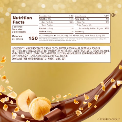 Ferrero Rocher Premium Gourmet Milk Chocolate Hazelnut Luxury Chocolate Holiday Gift Perspective: bottom