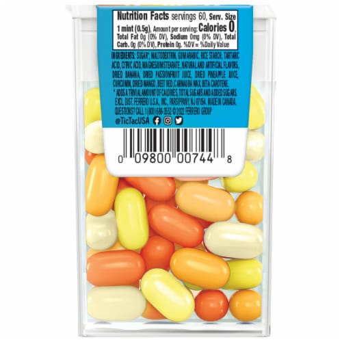 Tic Tac Tropical Adventure Mints Perspective: bottom