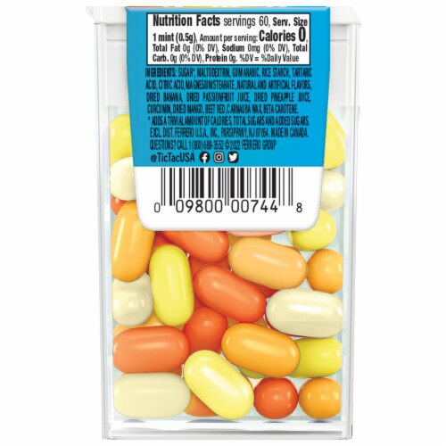 Tic Tac Tropical Adventure Mints Perspective: bottom