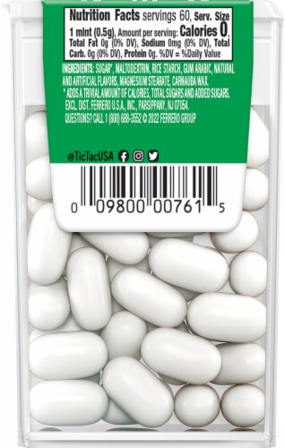 Tic Tac Freshmints Breath Mints Perspective: bottom