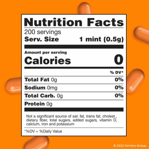Tic Tac Orange Flavored Mints On-the-Go Refreshment Stocking Stuffers Perspective: bottom