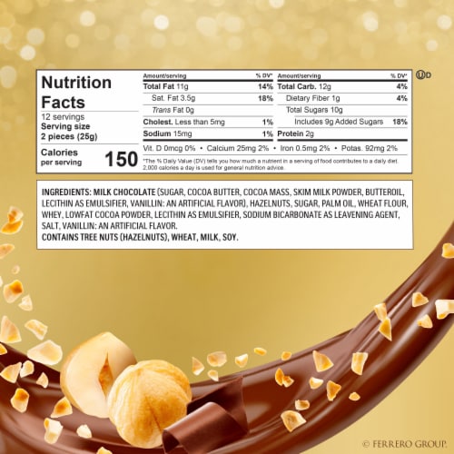 FERRERO ROCHER Premium Gourmet Milk Chocolate Hazelnut Candy