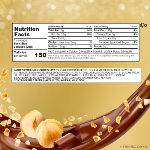 FERRERO ROCHER Fine Hazelnut Chocolates, Valentine’s Day Heart Gift Box, 16 Count, Premium Chocolate Perspective: bottom