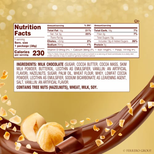 FERRERO ROCHER Fine Hazelnut Milk Chocolate Gift Box, Luxurious Holiday Premium Chocolate Perspective: bottom