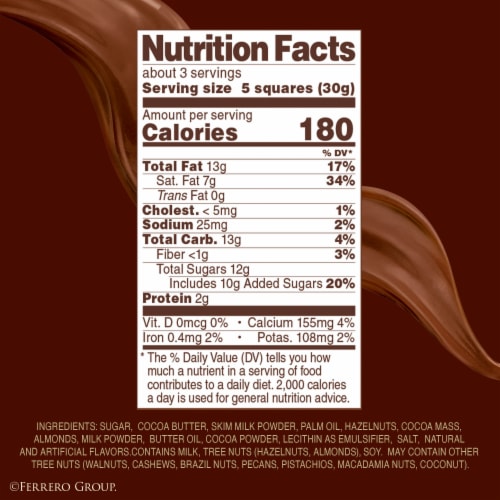 Ferrero Rocher Premium Chocolate Bars Milk Chocolate Hazelnut