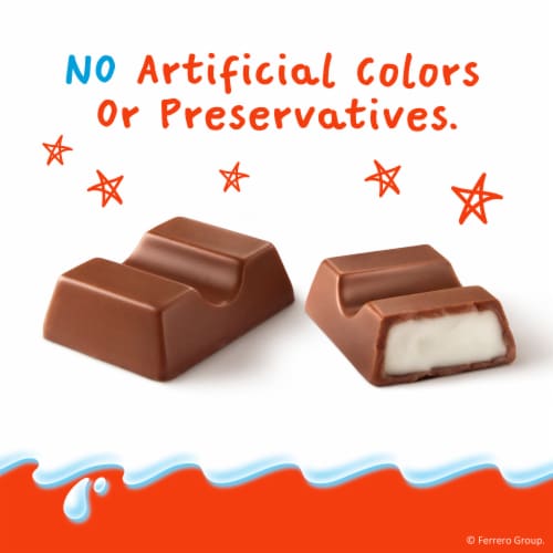 Kinder Chocolate Mini Milk Chocolate Bars Individually Wrapped Candy Share Pack Perspective: bottom